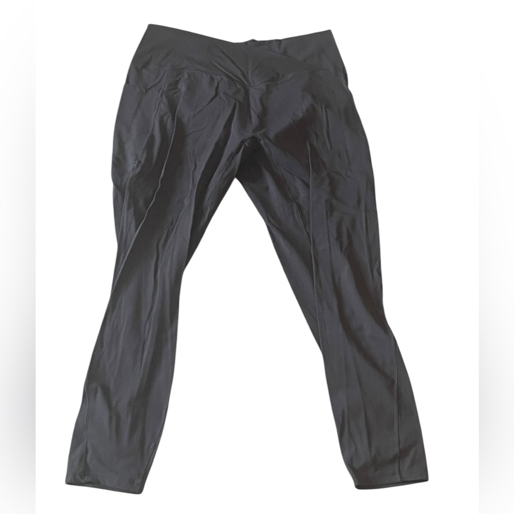 HALARA Solid Brown High-Rise Leggings